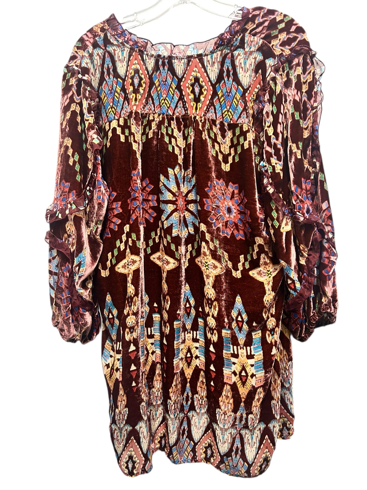 Johnny Was Size Medium Burnt Orange Blouse