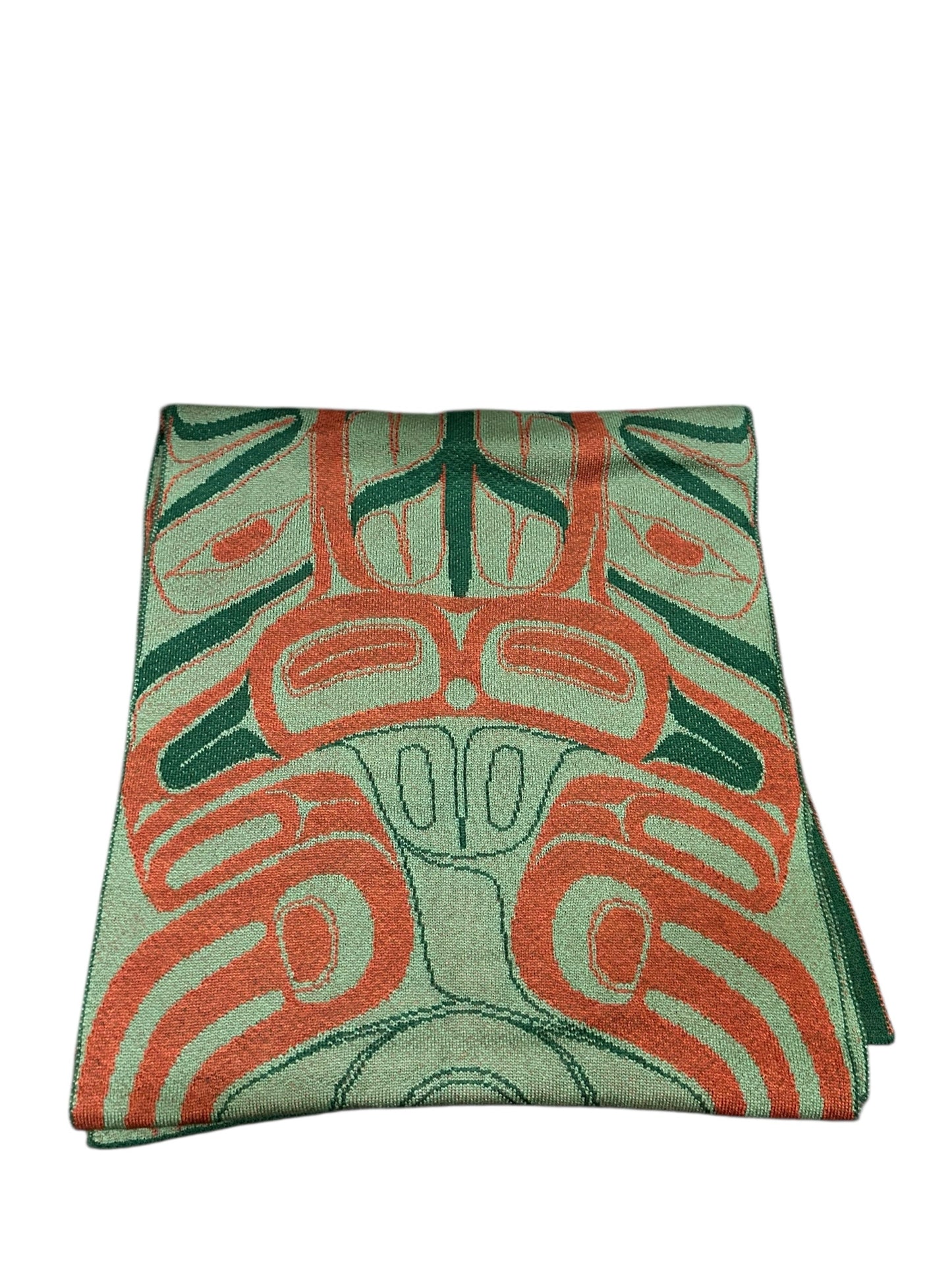 8th Gen Green & Orange oblong Scarf