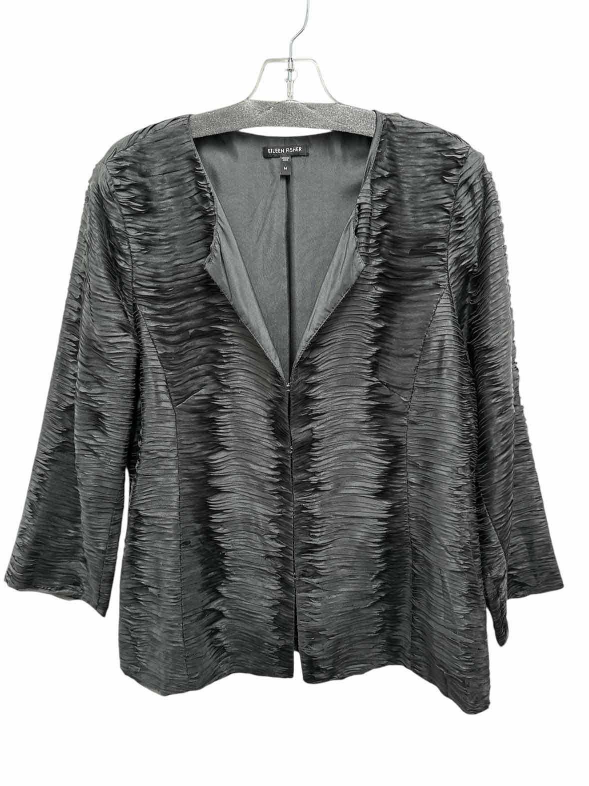 Eileen Fisher Size Medium Gray Jacket
