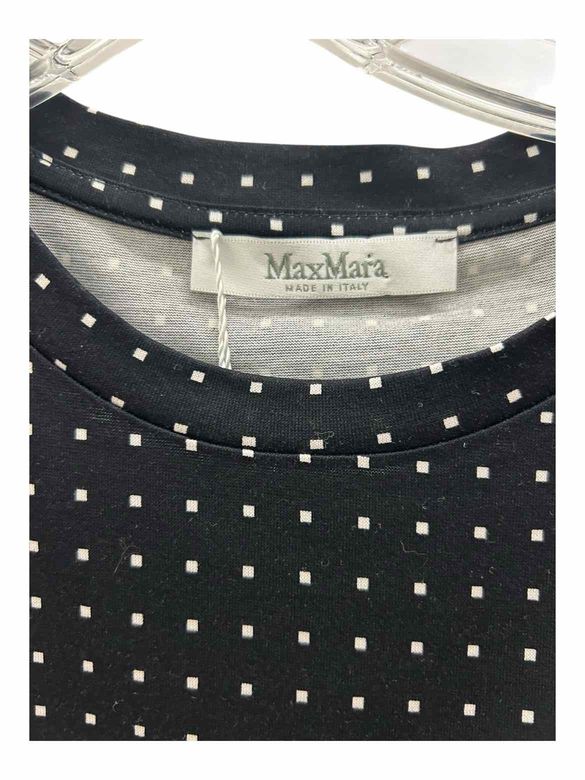 Max Mara Size X Small Black & White T-shirt