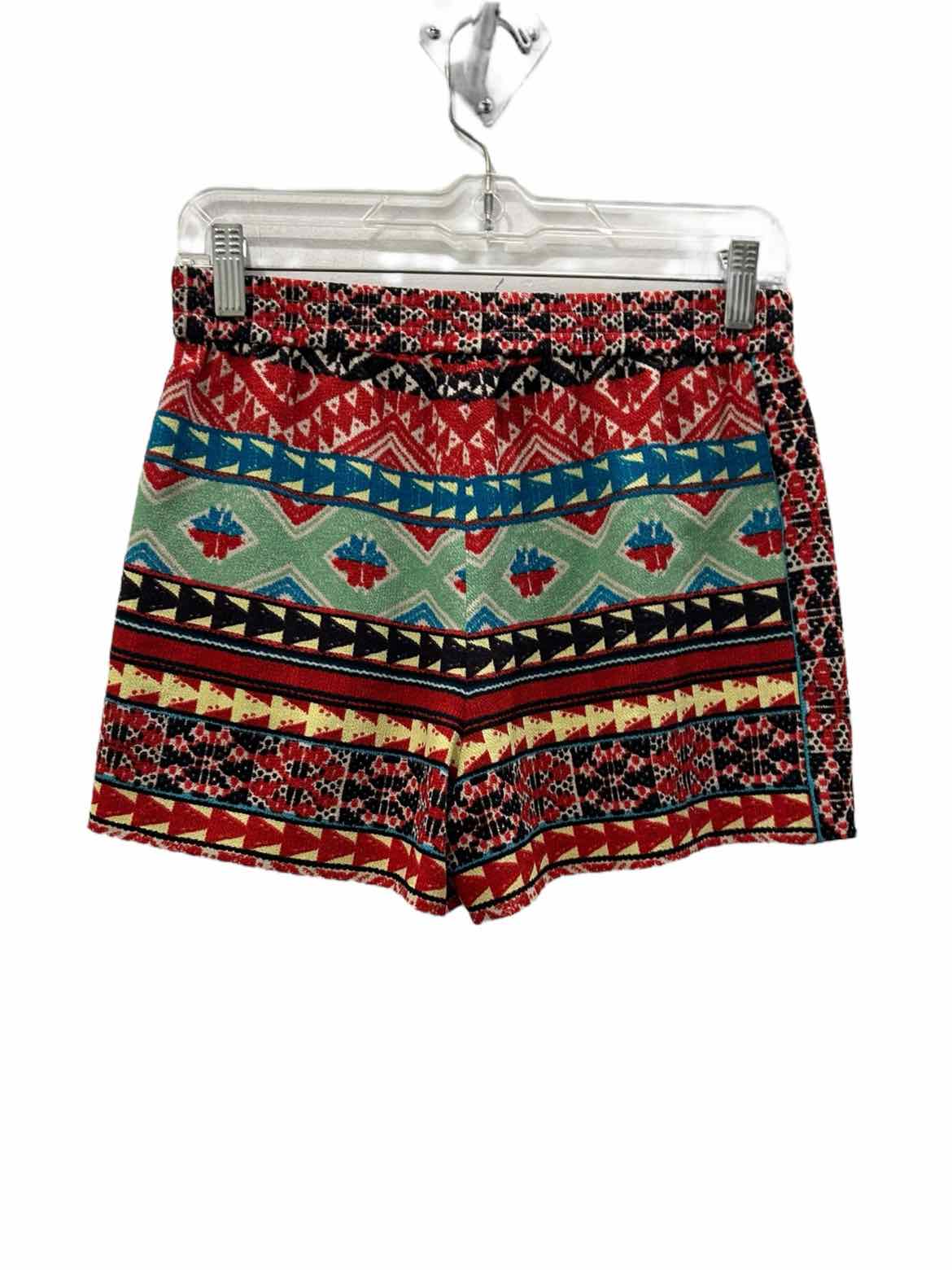 BCBG Size Small Red Print Shorts