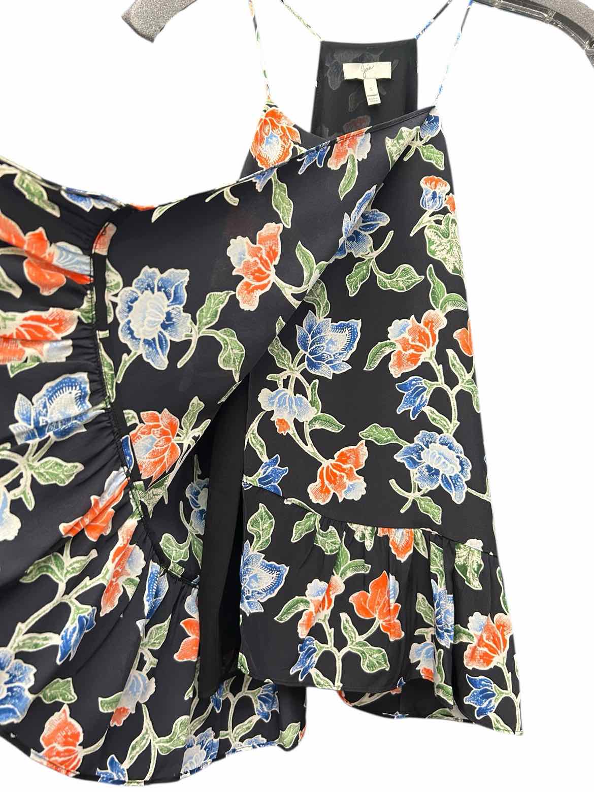 Joie Size Small Black Multi Blouse