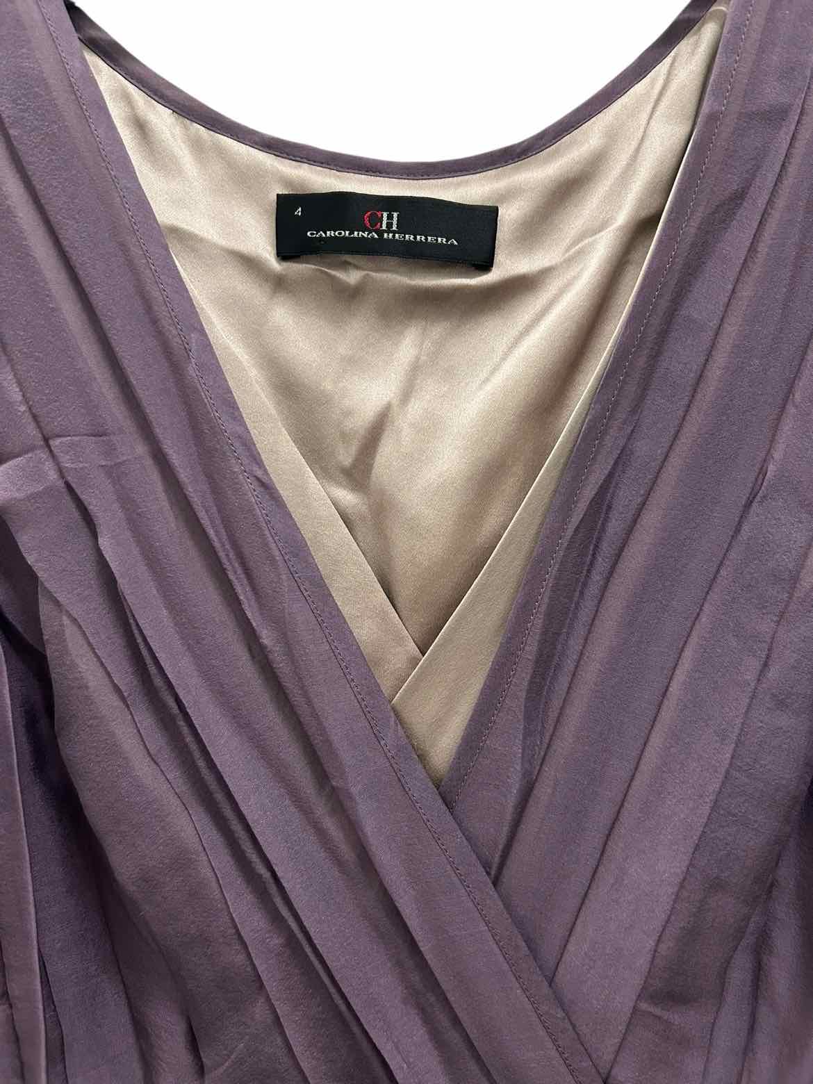 Carolina Herrera Size 4 Lavender Dress