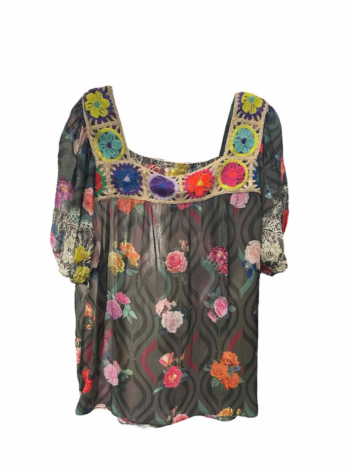 Johnny Was Size Large Multi-Color Blouse
