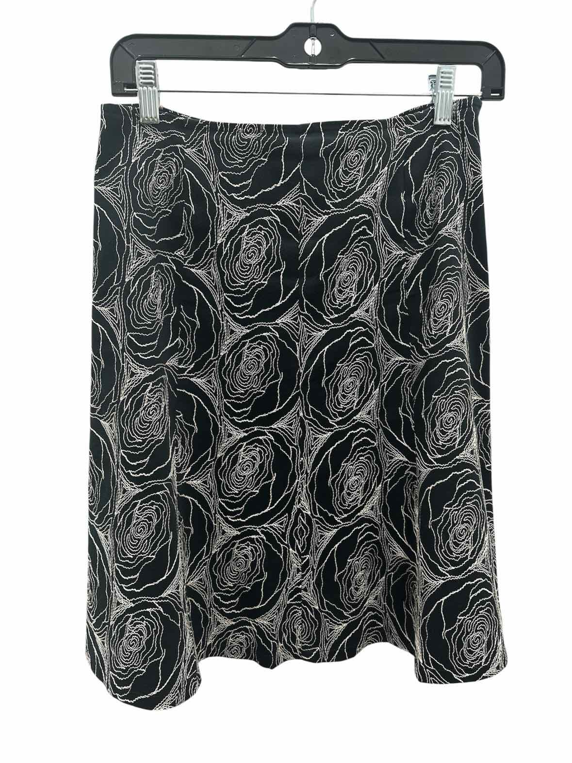 Bergdorf Goodman Size Small Black & White Skirt