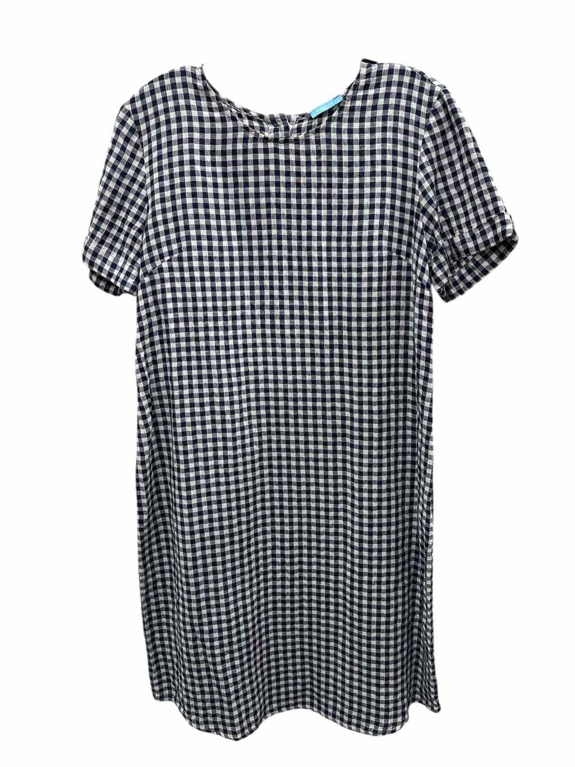J. McLaughlin Size 8 Navy & White Dress