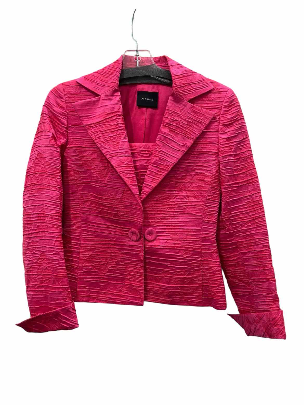 AKRIS Size 4 Pink Jacket Set