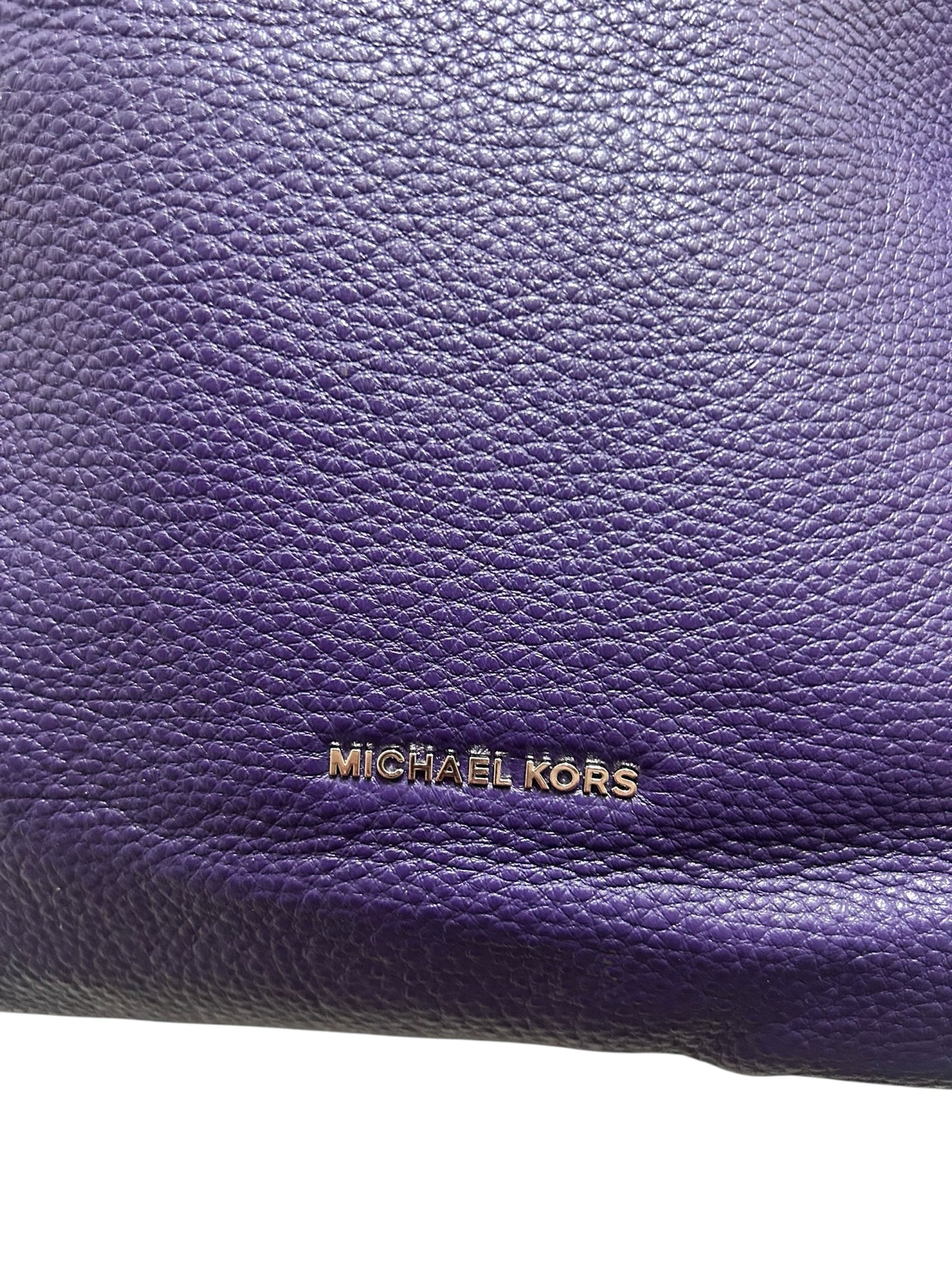Michael Kors Purple Leather Handbag