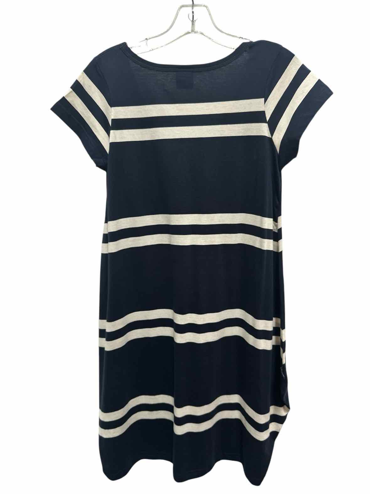 Aqua Size Small Navy & White Dress