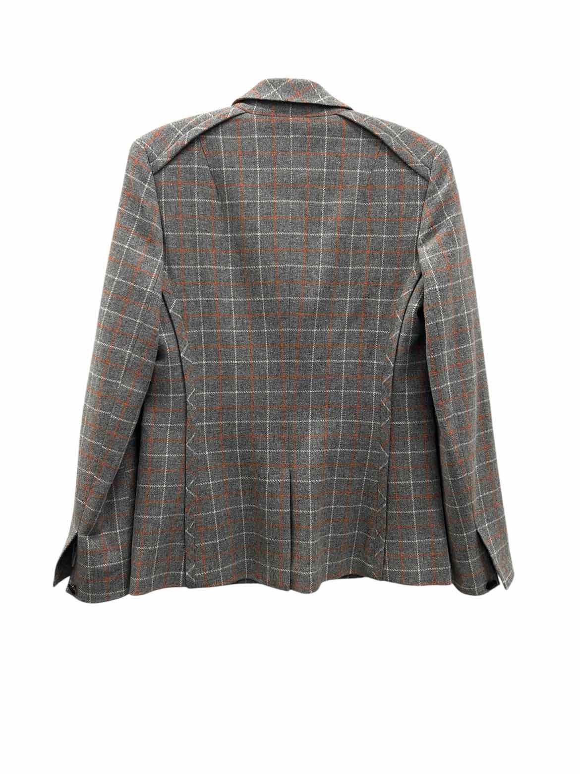 Rag & Bone Size 4 Gray Plaid Blazer