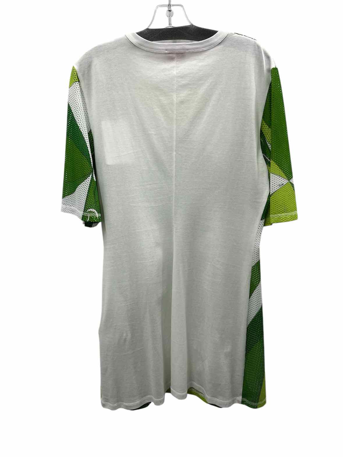 Pucci Size 12 Green & White Dress