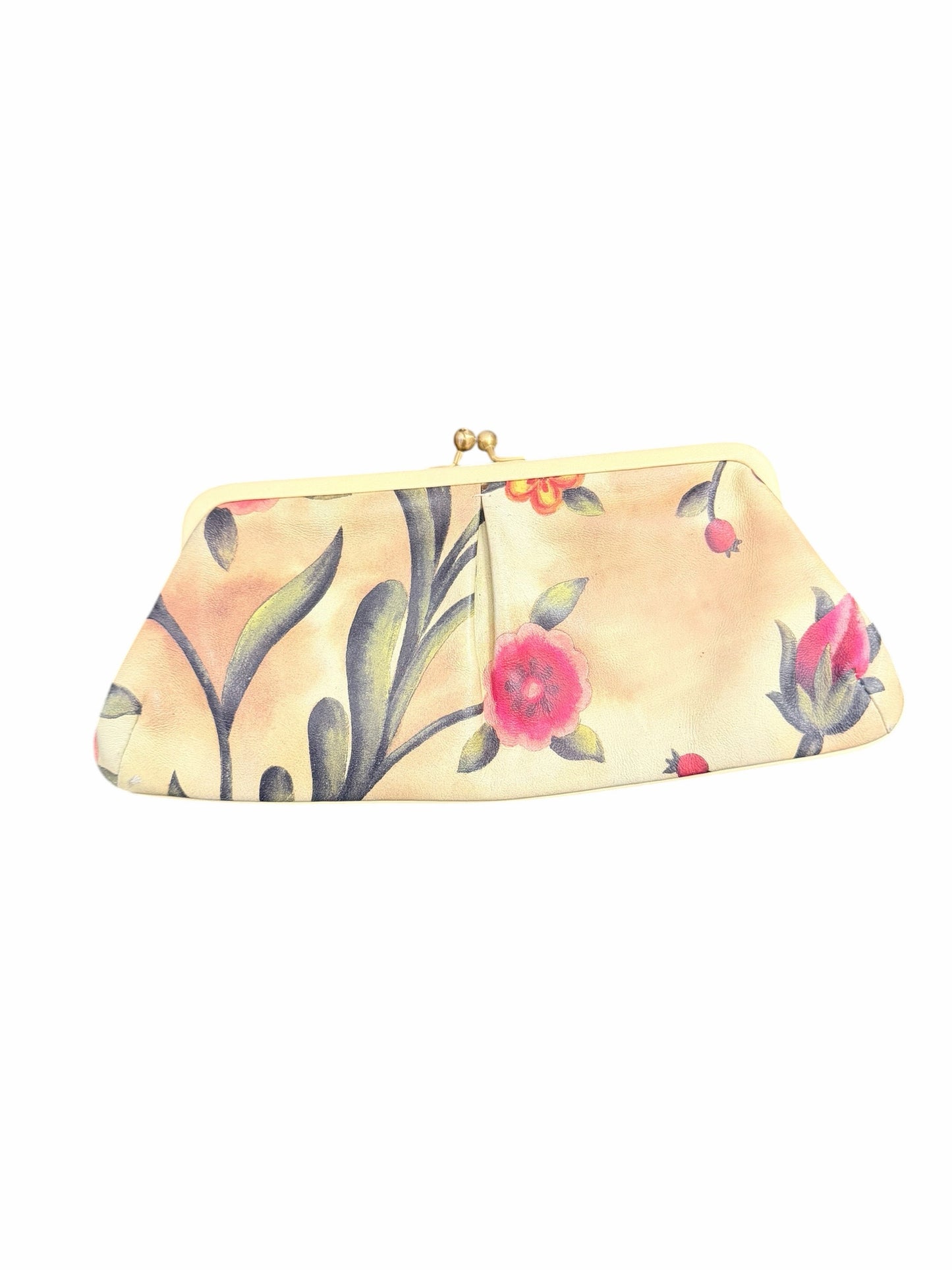 Cole Haan Green & Red Clutch Handbag
