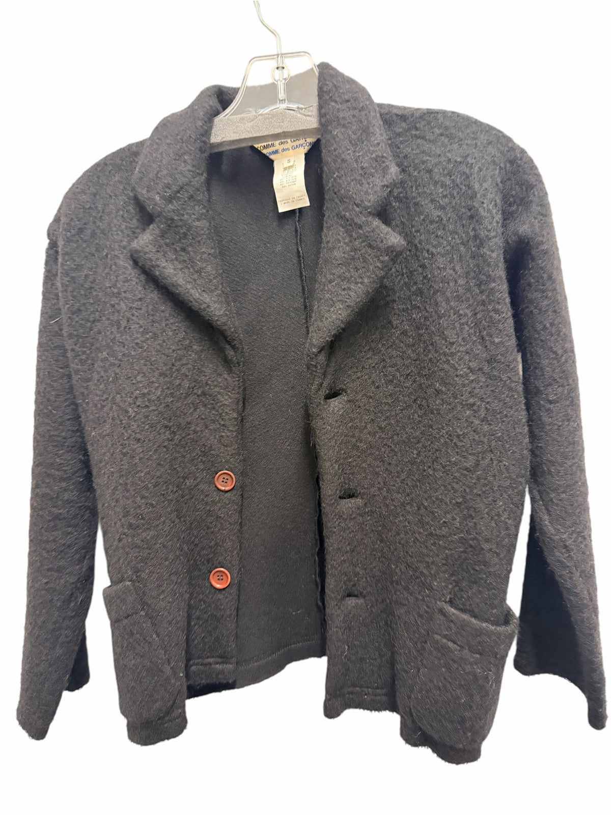 Comme de Garcons Size Small Black Jacket
