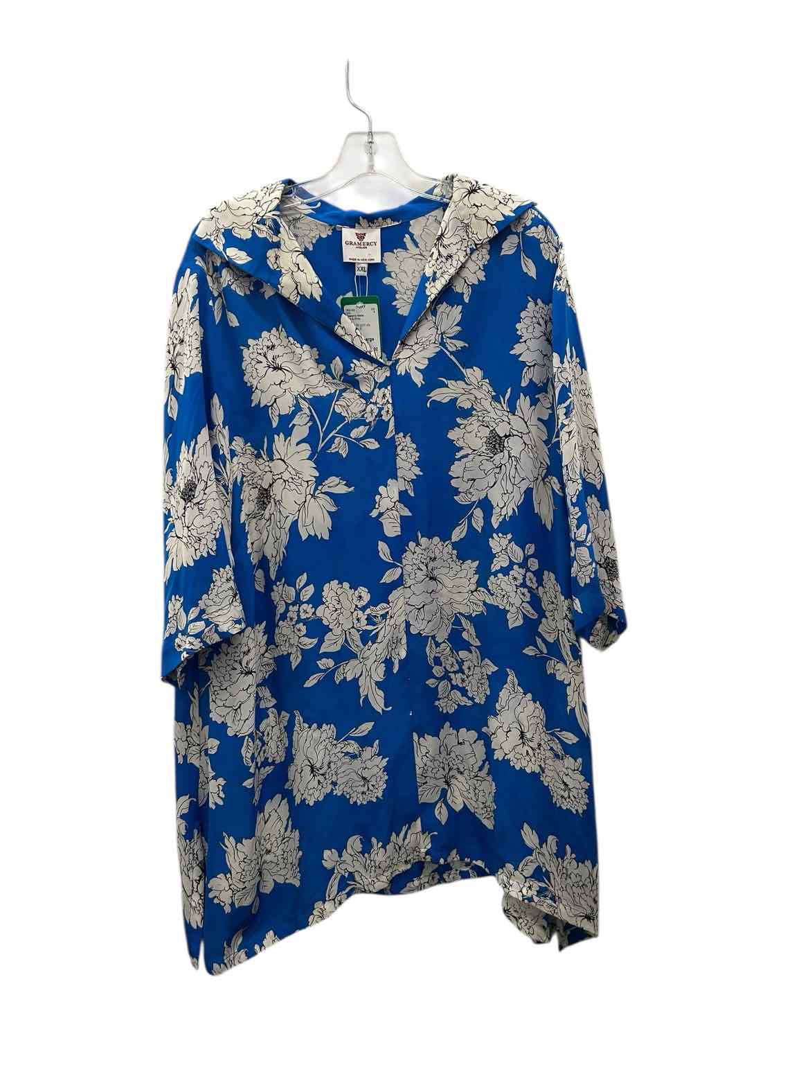 Gramercy Atelier Size XX Large Blue & White tunic