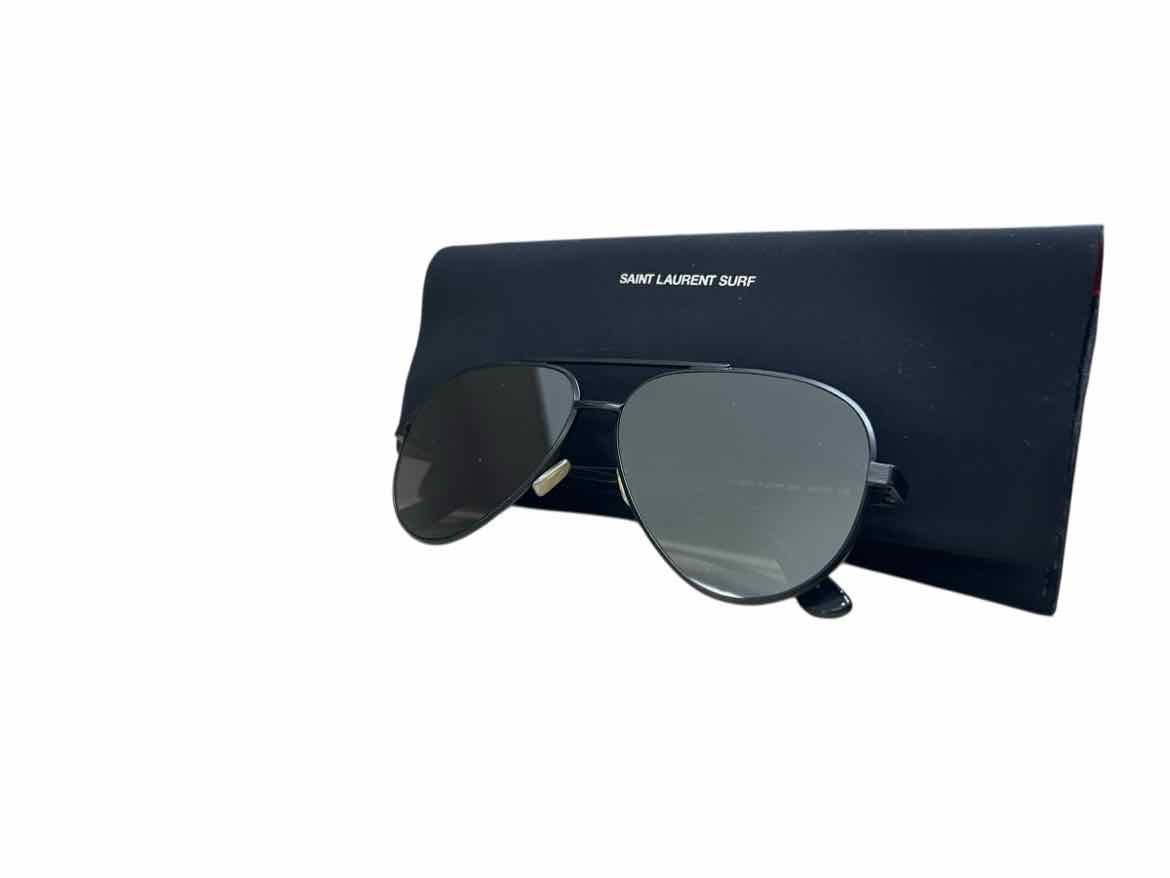 Saint Laurent Black Aviator Sunglasses