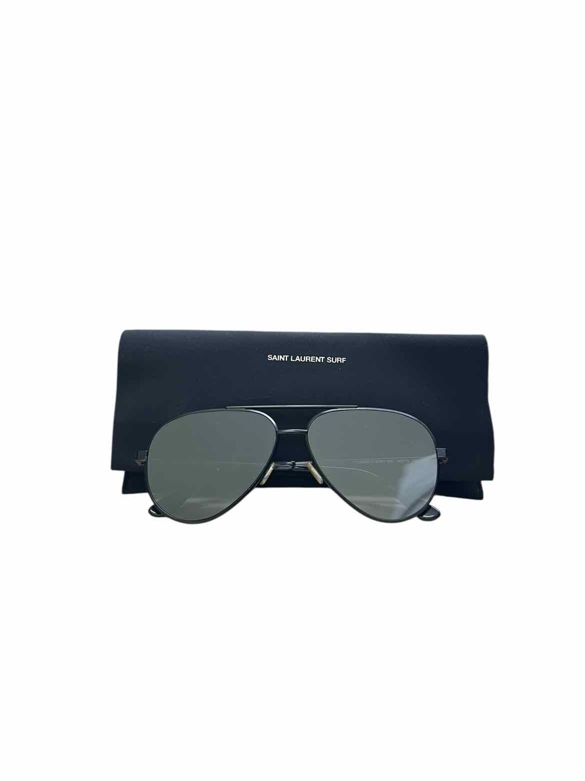 Saint Laurent Black Aviator Sunglasses