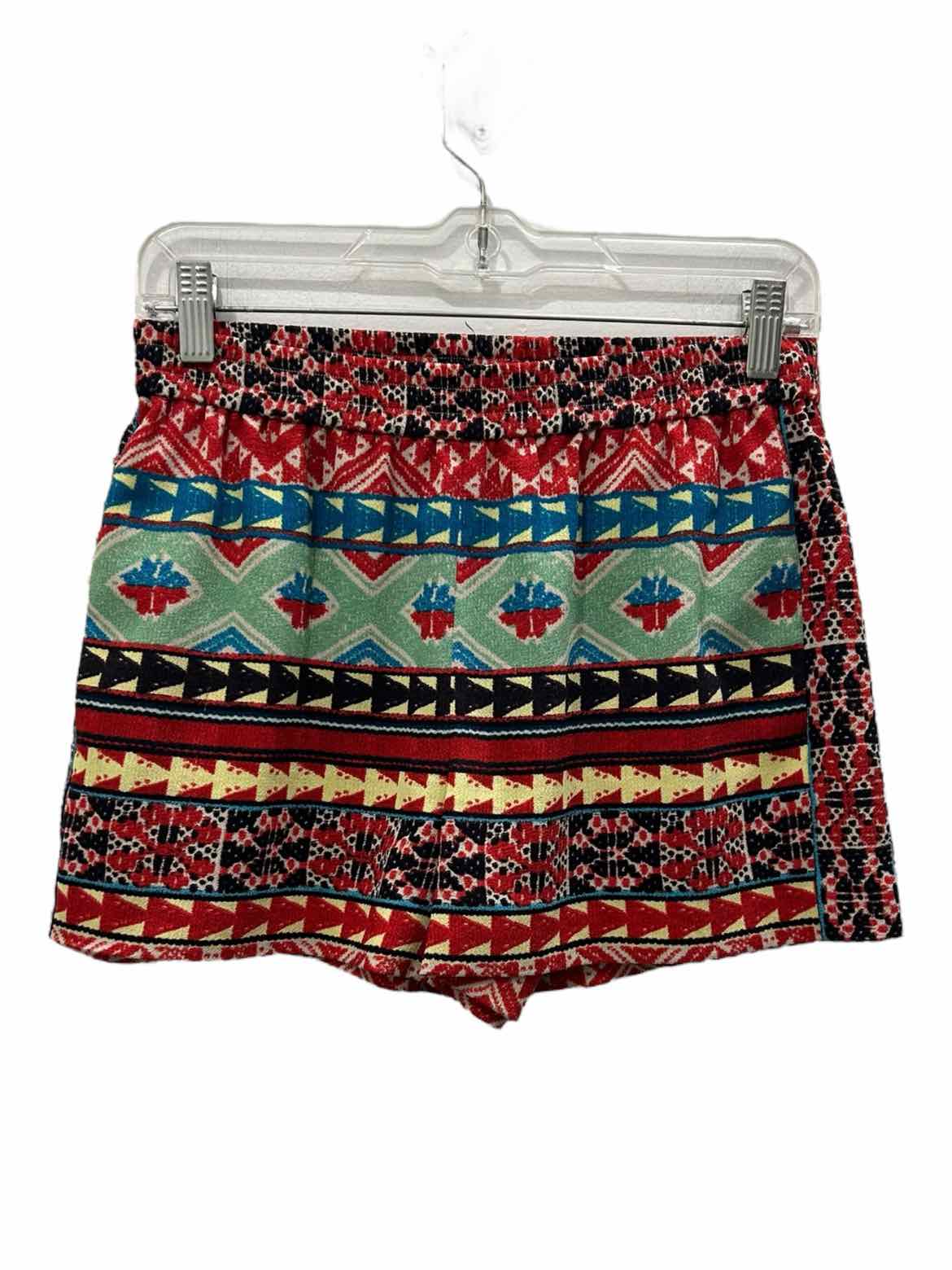 BCBG Size Small Red Print Shorts