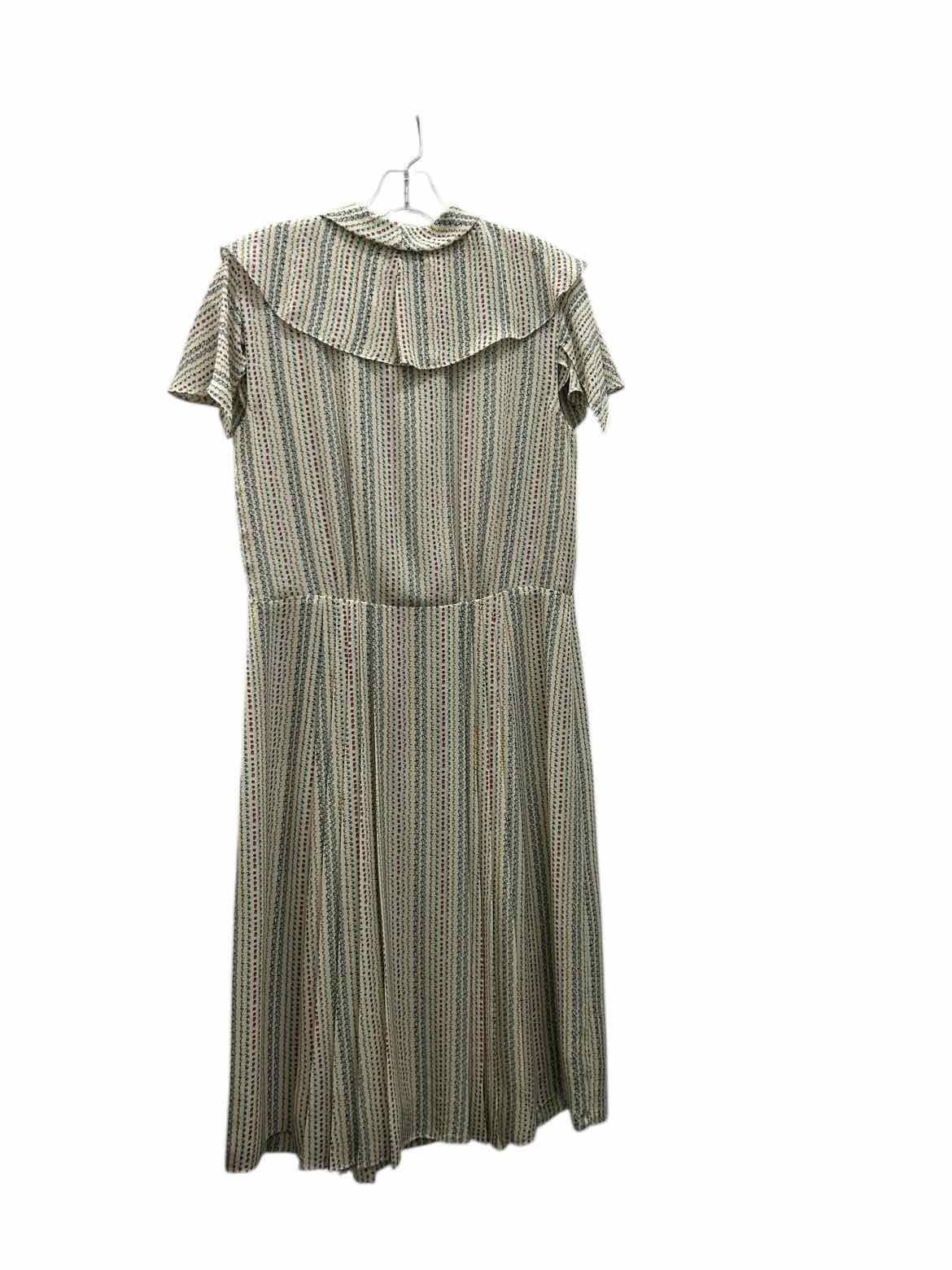 Brooks Brothers Size 10 Cream Print Dress