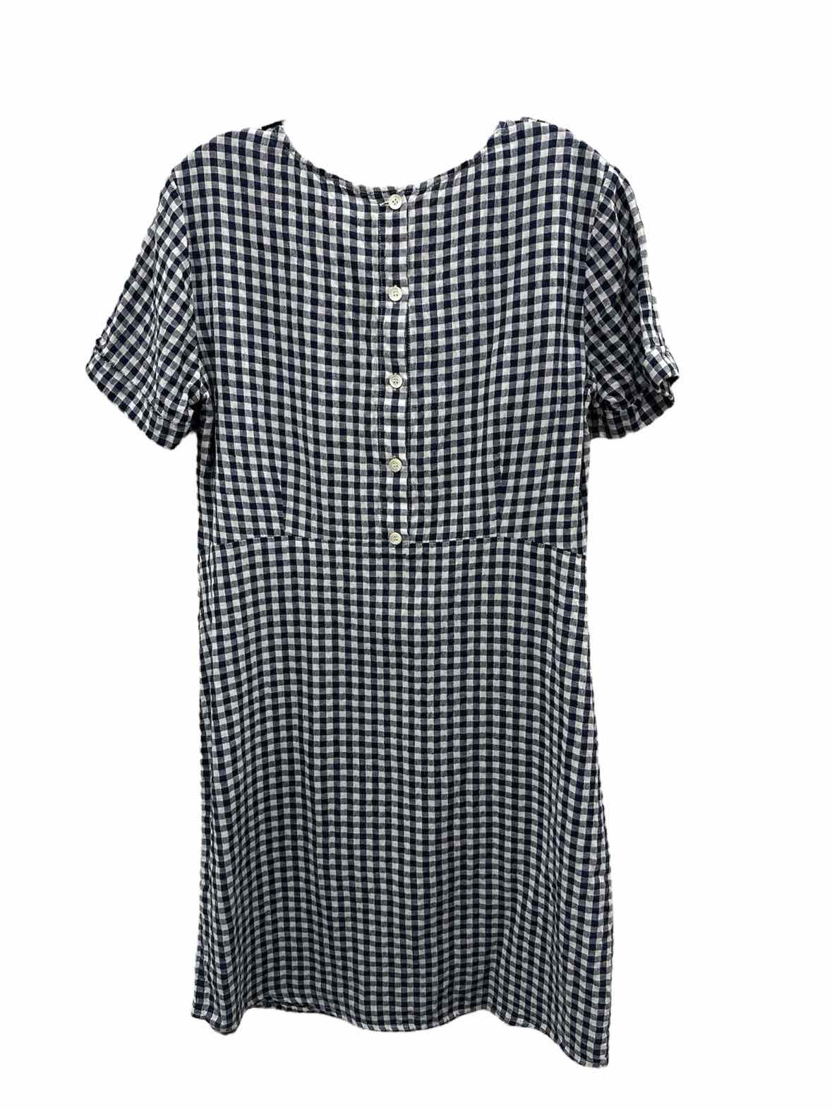 J. McLaughlin Size 8 Navy & White Dress