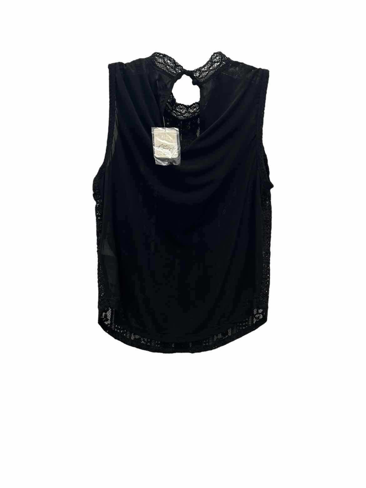 Free People Size Small Black Blouse