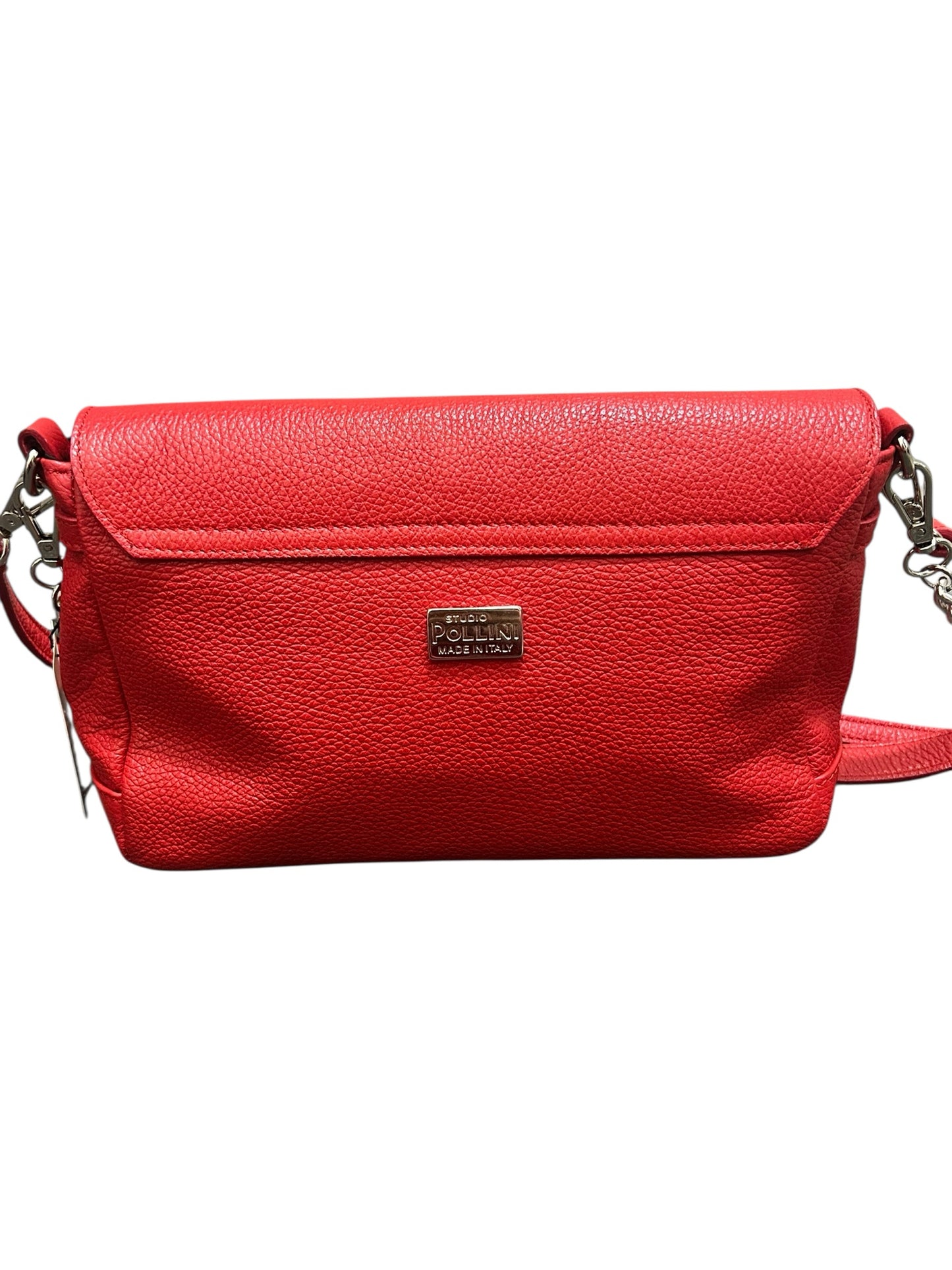 Studio Pollini Red Leather Handbag