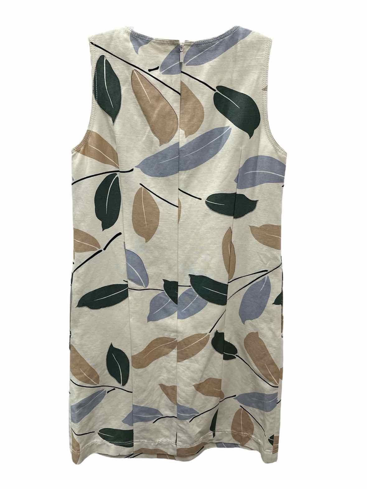 Lafayette 148 Size Small Beige Print Dress