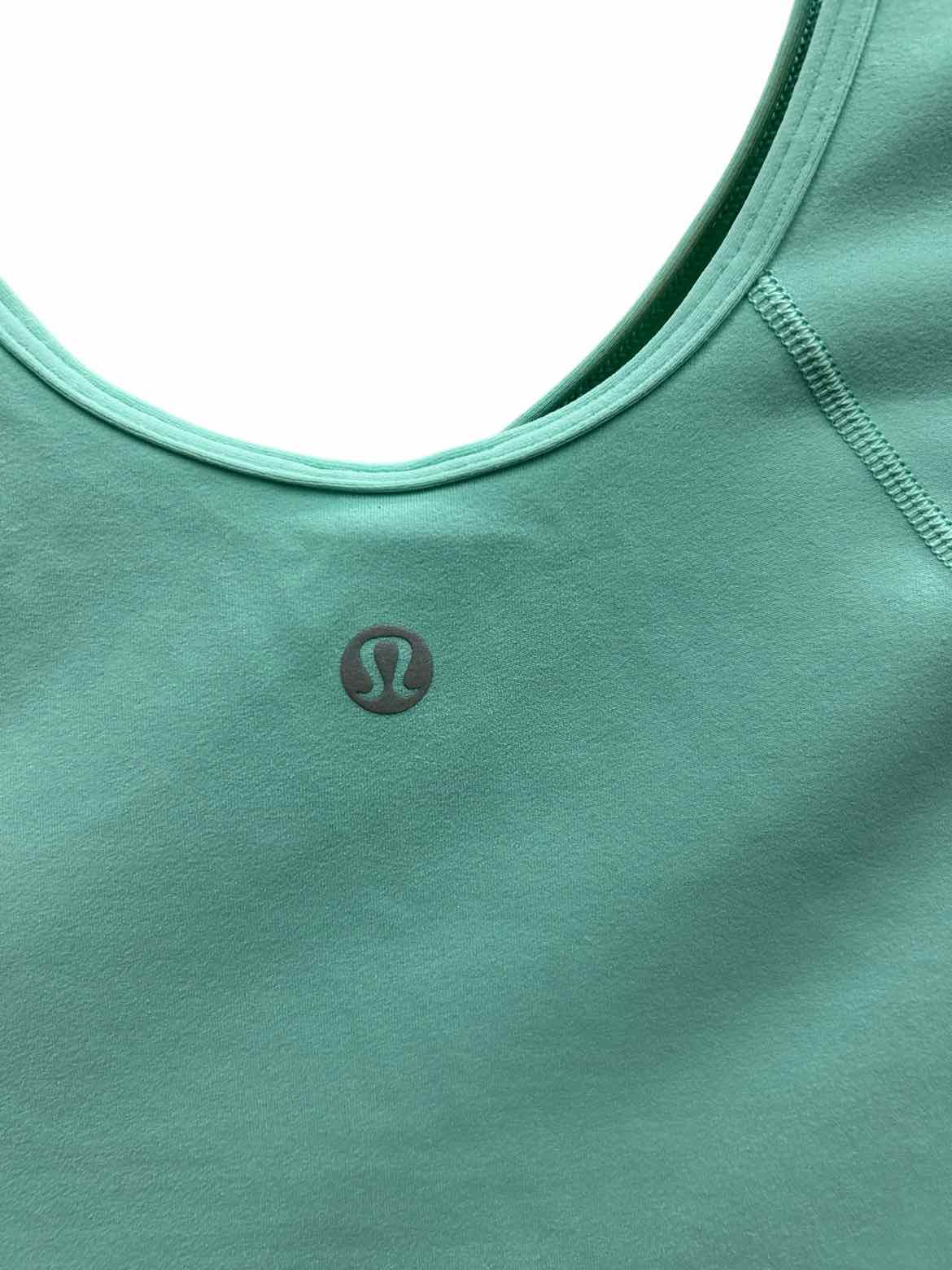 Lulu Lemon Size 4/6 Aqua T-shirt