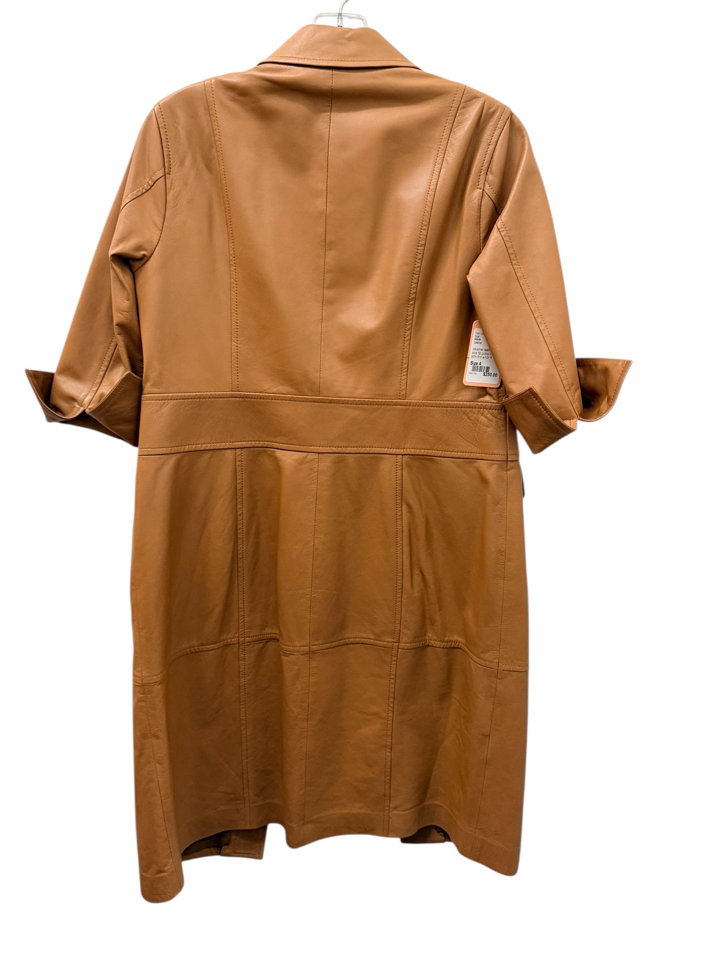 Worth Size 4 Leather Coat