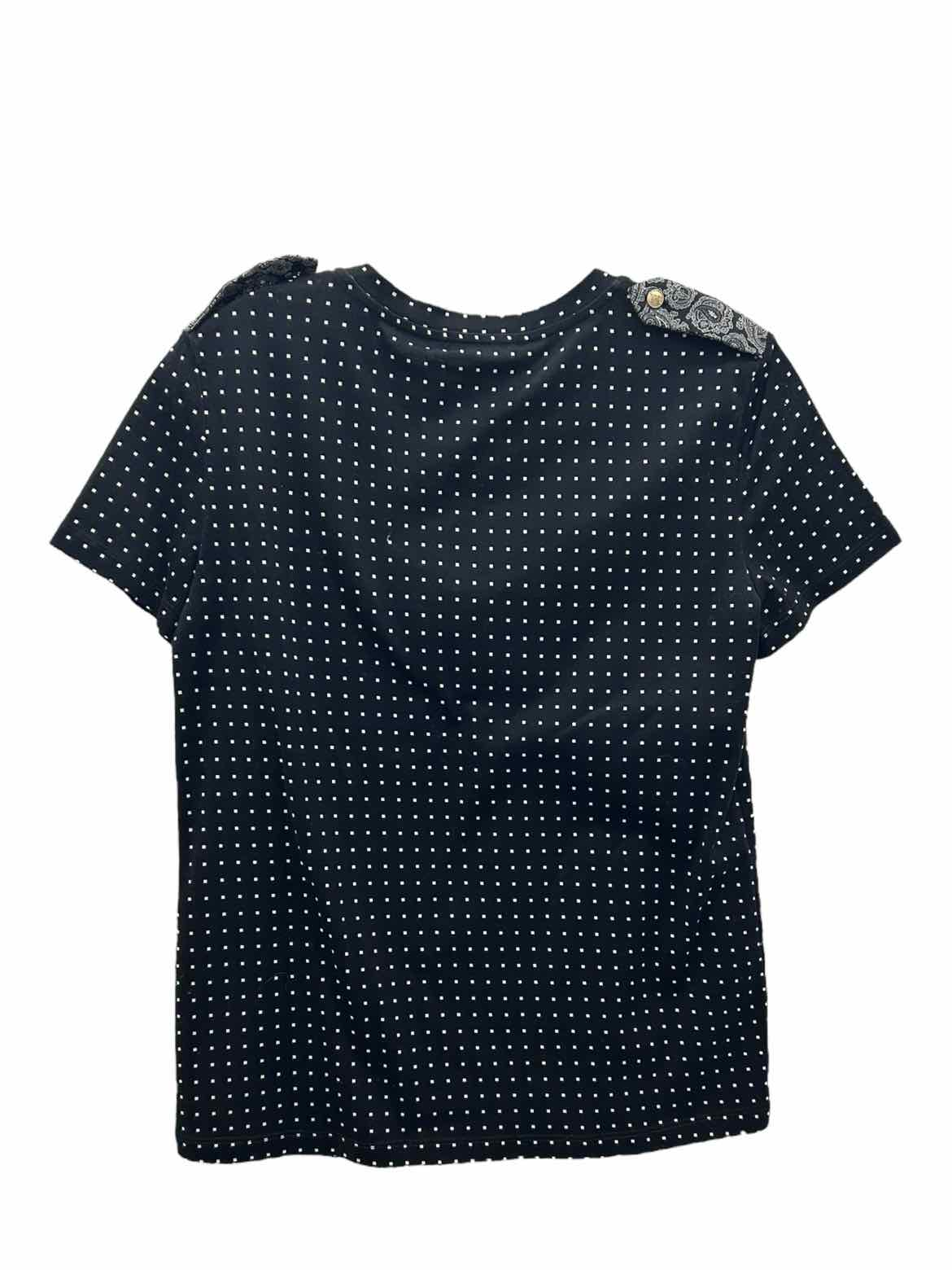 Max Mara Size X Small Black & White T-shirt