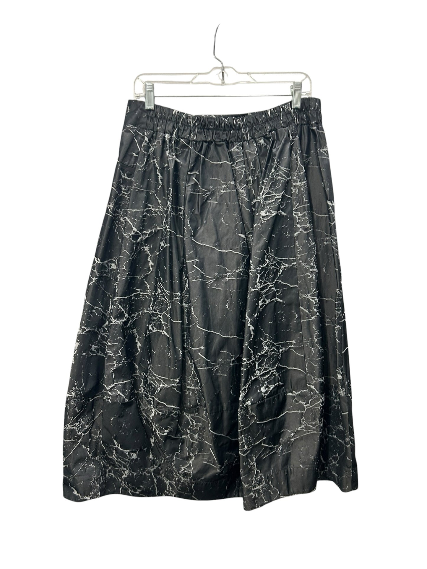 Sun Kim Size Medium Gray Print Skirt