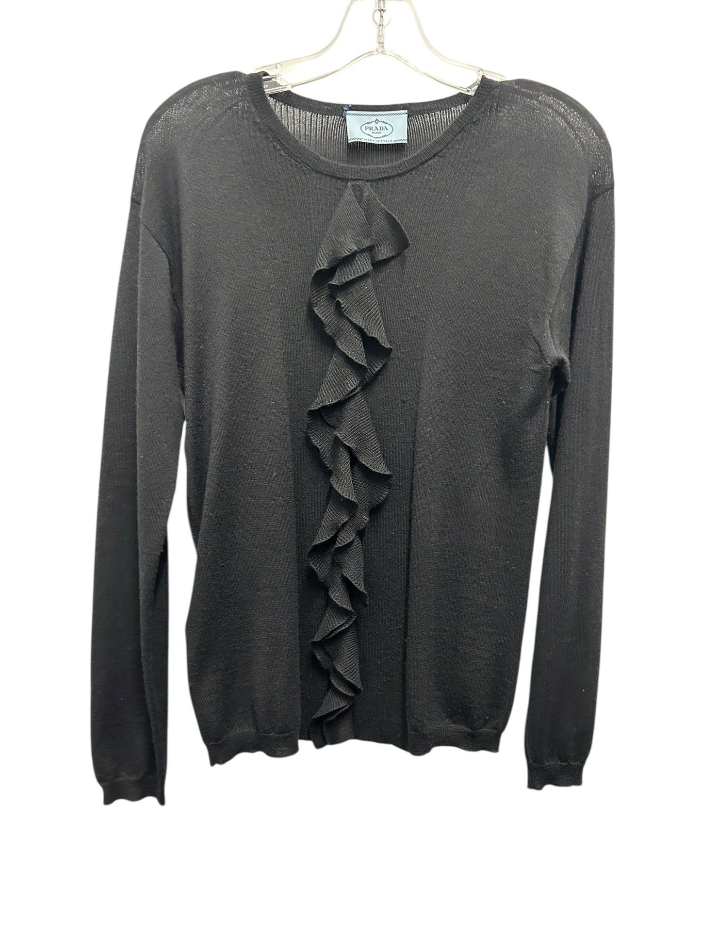 Prada Size Medium Black Sweater
