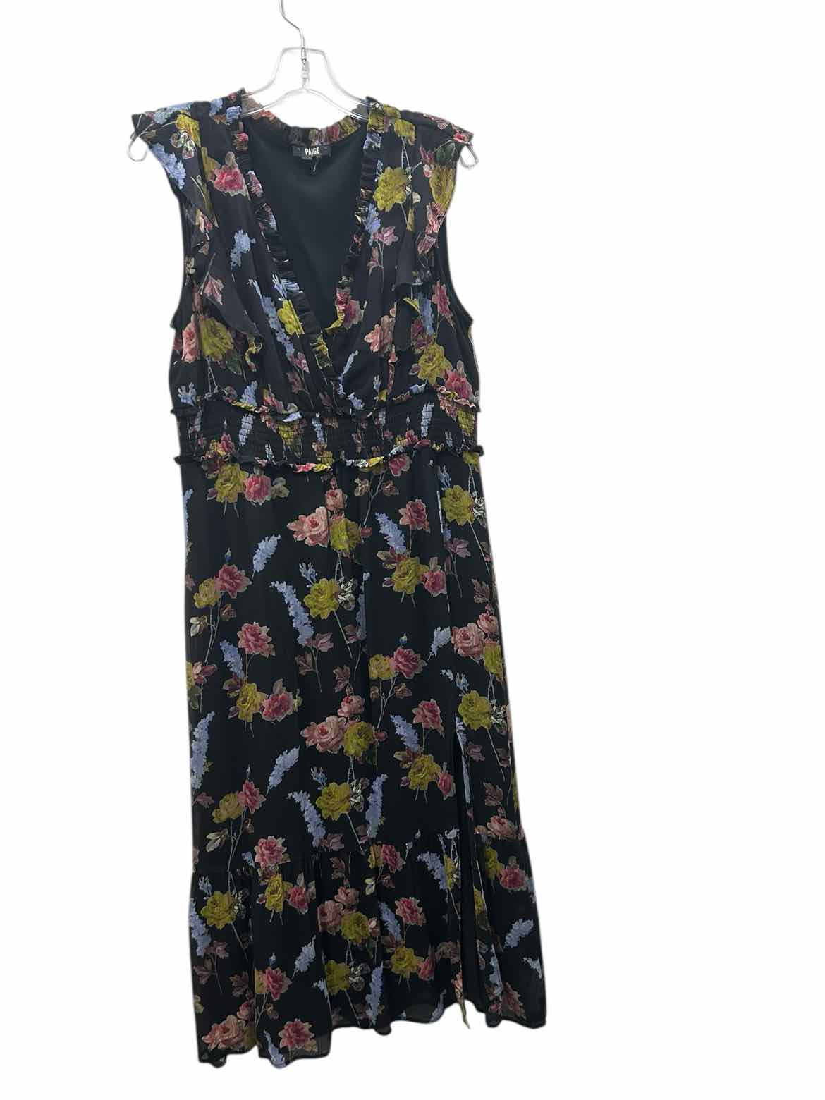 Paige Size Large Black Multi Dress