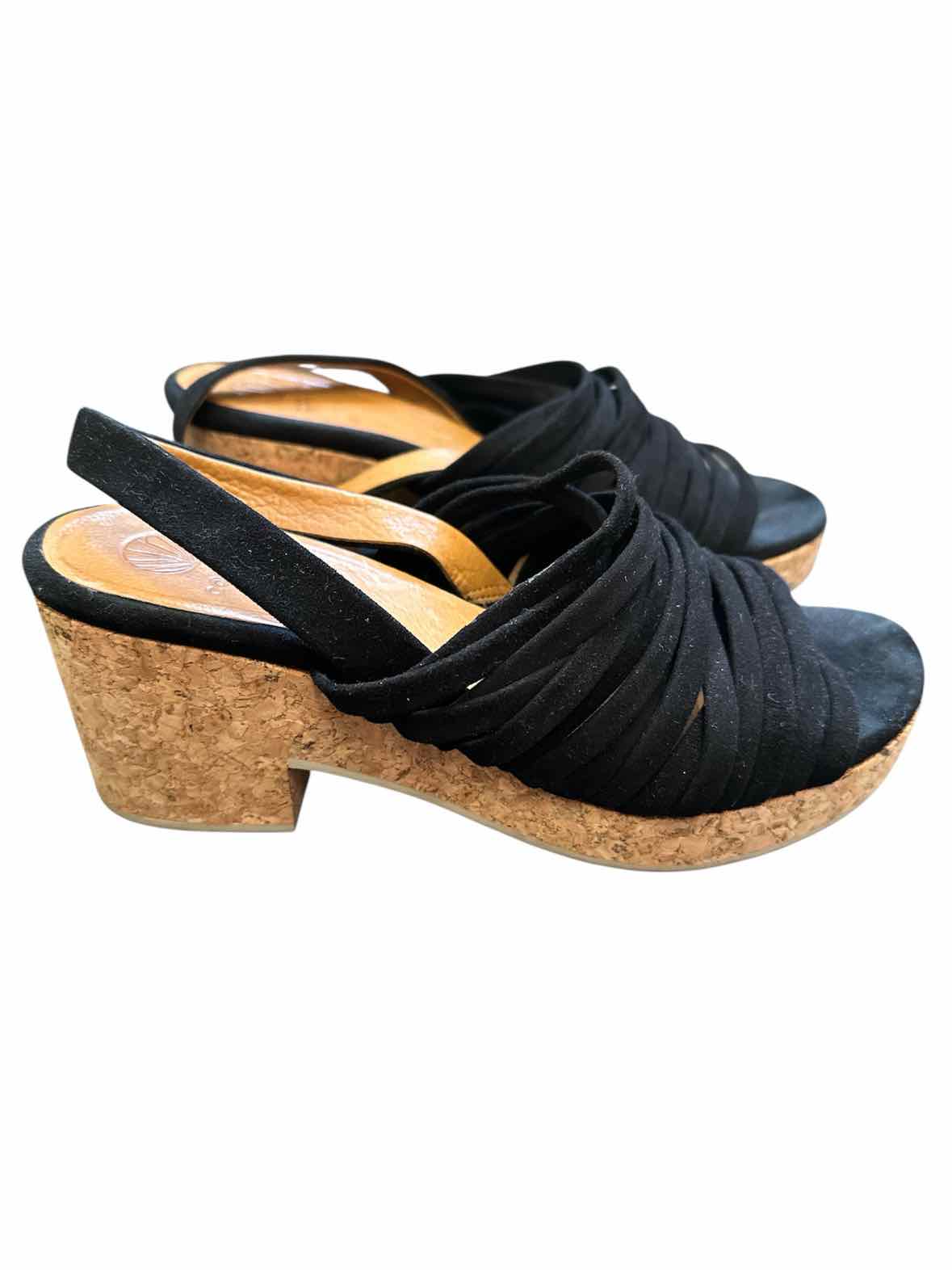 Coclico Shoe Size 7.5-8 Black Sandals