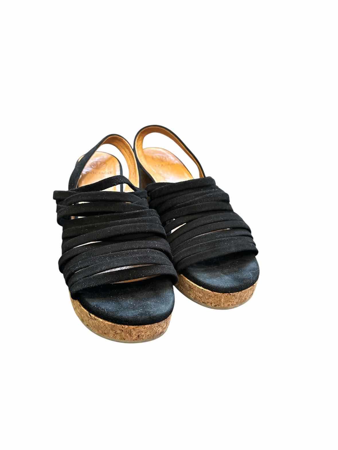 Coclico Shoe Size 7.5-8 Black Sandals