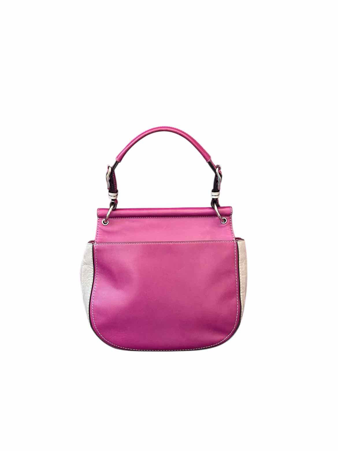 Coach Purple & Gray Leather Handbag