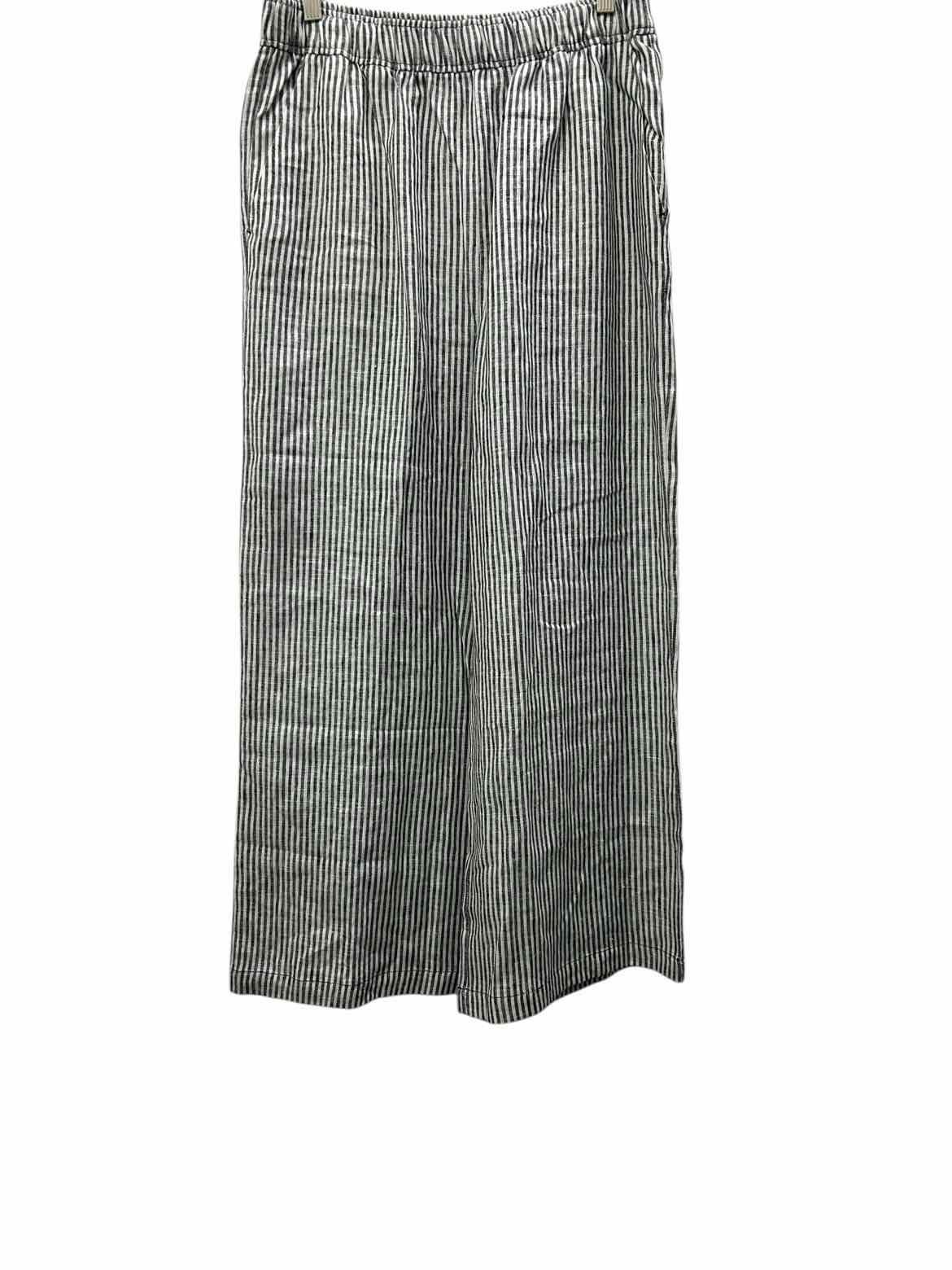 Reformation Size Large Gray Striped Pants