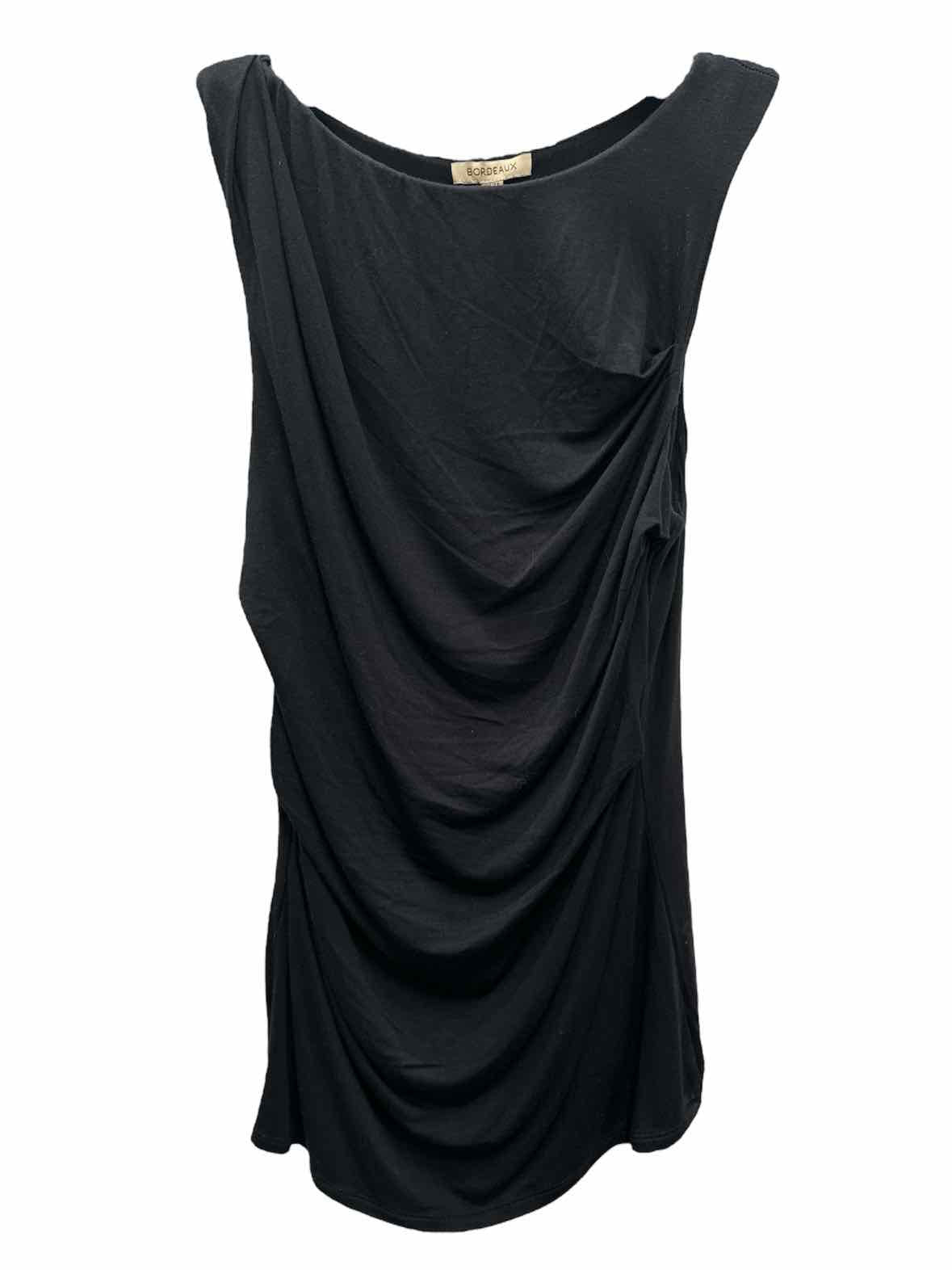 Bordeaux Size XS Black T-shirt