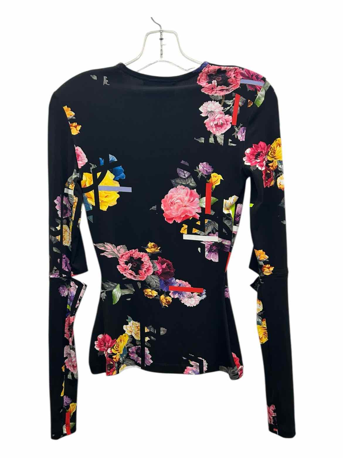 Preen by Thorton Size X Small Black Multi T-shirt