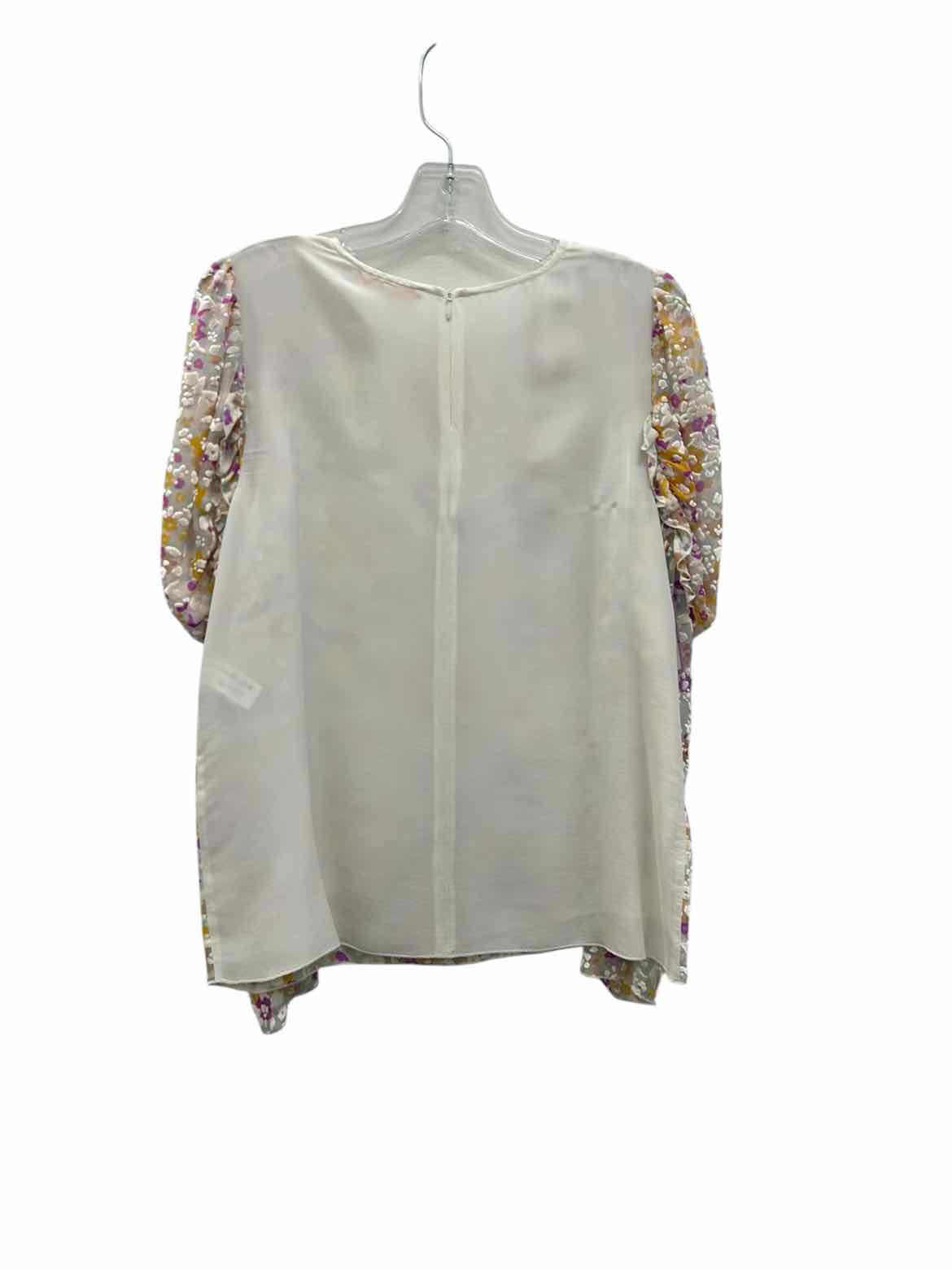 See by Chloe' Size Medium Ivory & Purple Blouse