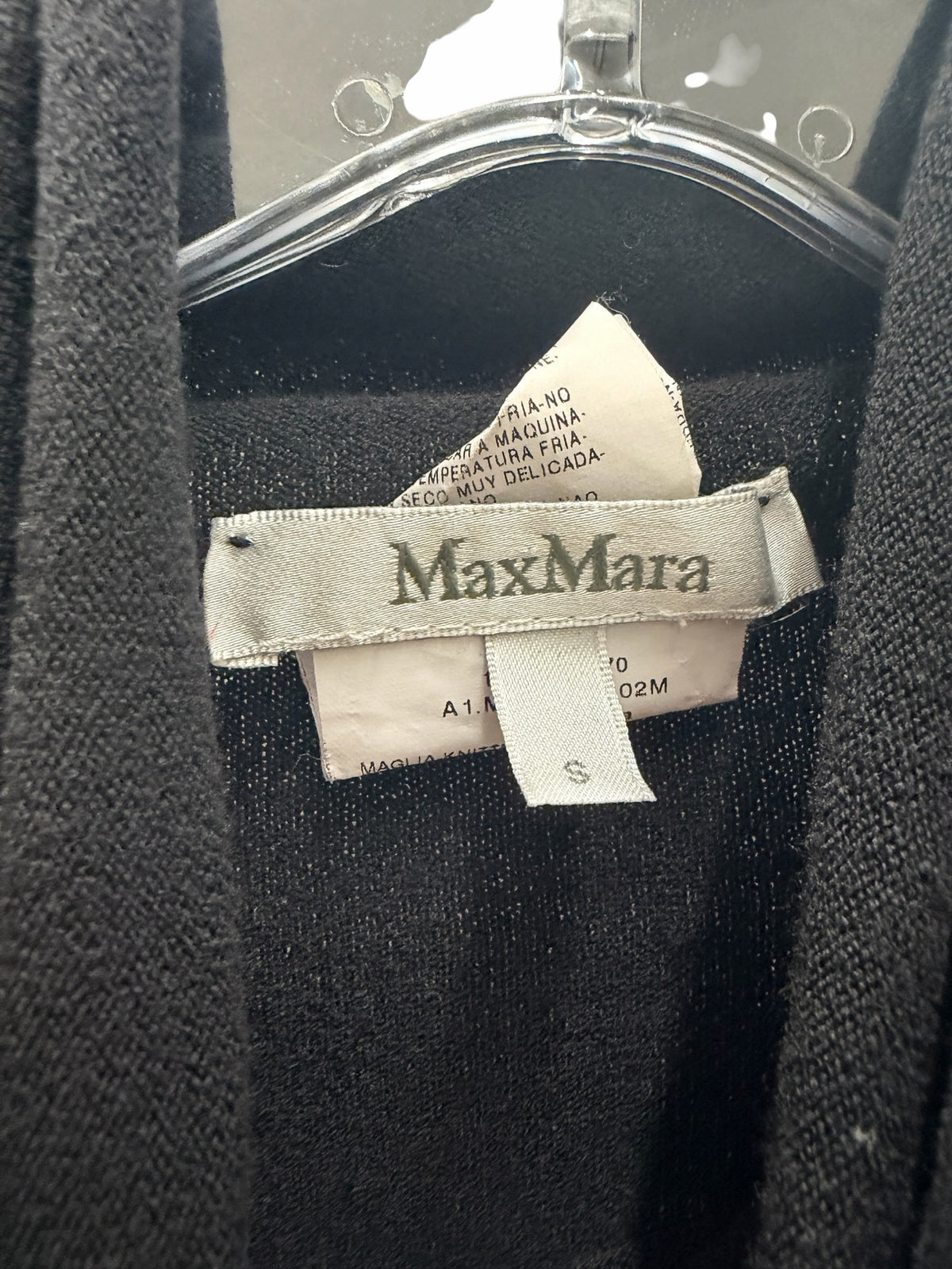 Max Mara Size Small Black Sweater