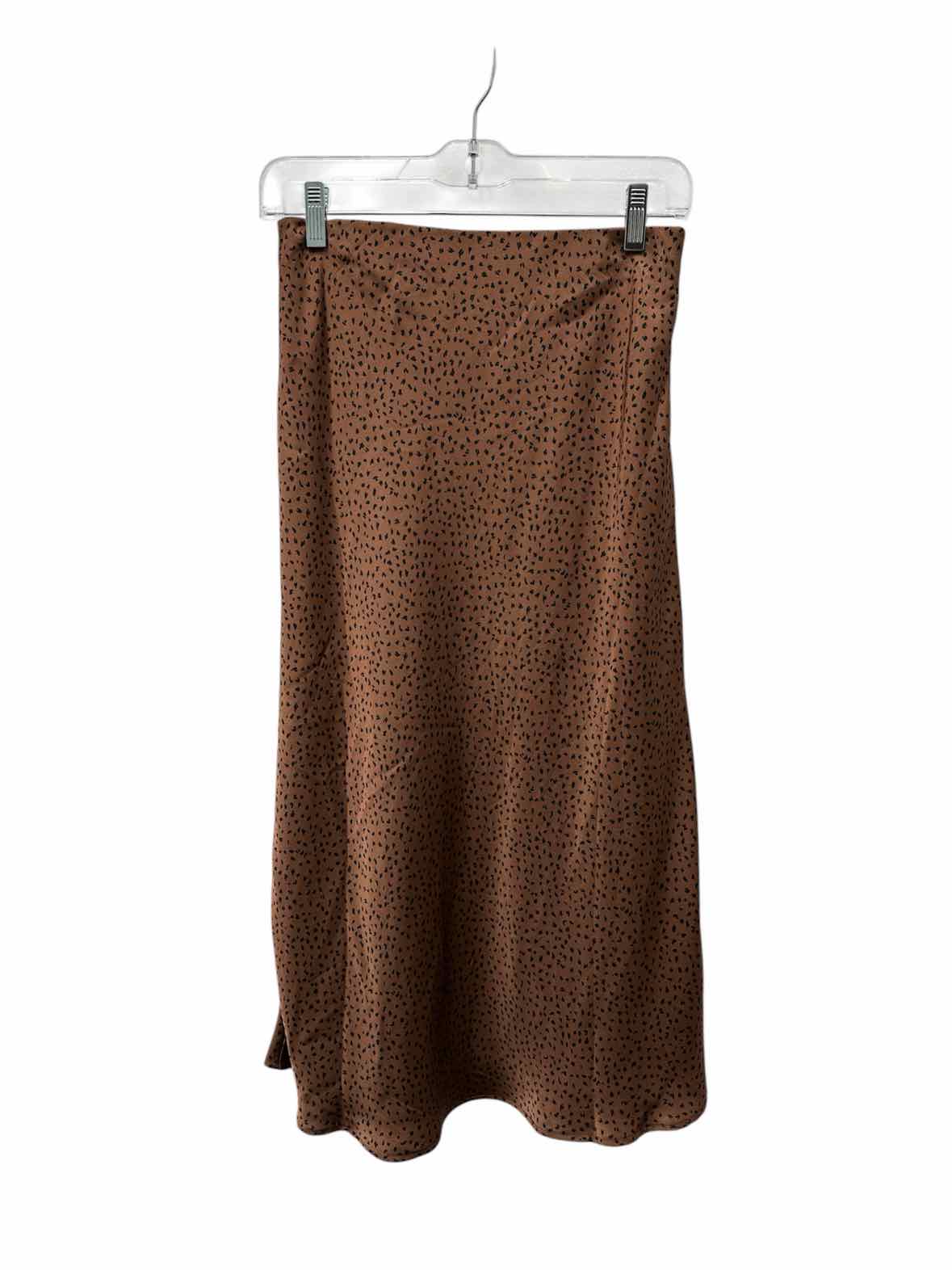 Nordstrom Rack Size XS Brown Print Skirt
