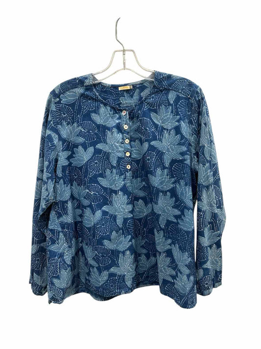 Matta Size Small Blue Print Blouse