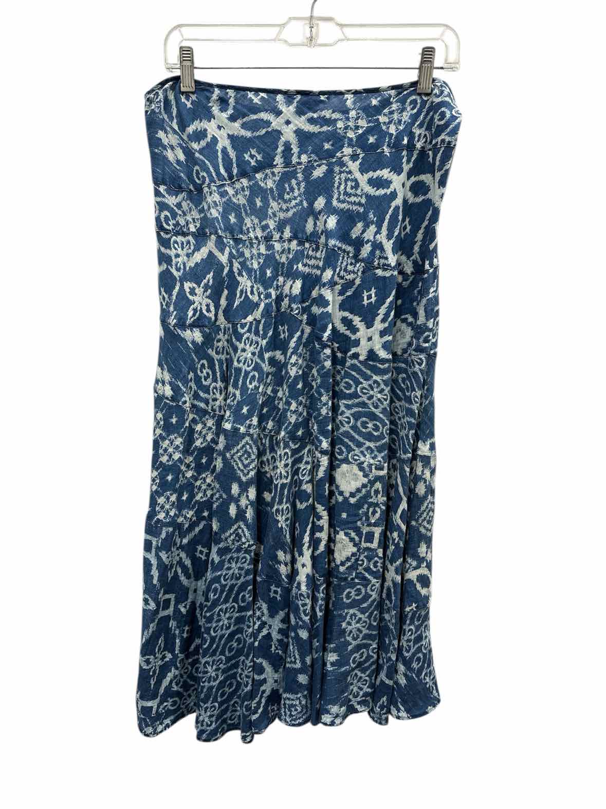 Lauren Size Large Blue & Ivory Skirt