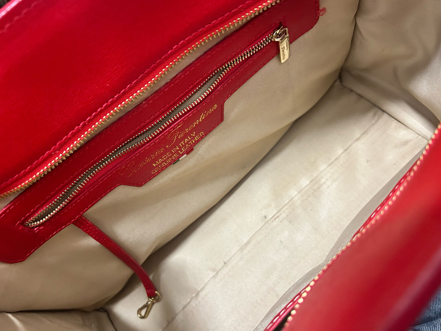 Cuoierea Fiorentina Red Tote Handbag