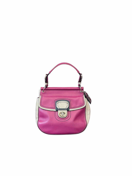 Coach Purple & Gray Leather Handbag