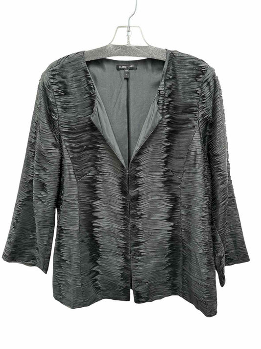 Eileen Fisher Size Medium Gray Jacket