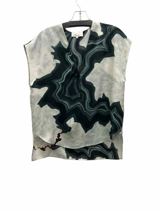 3.1 Phillip Lim Size Medium White Print Blouse