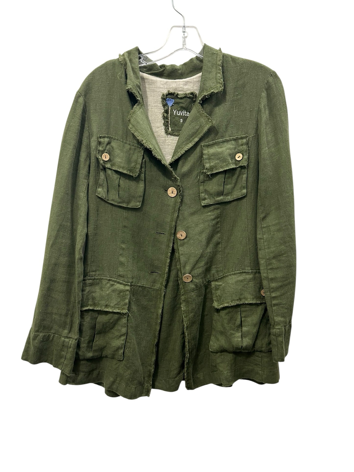 Yuvita Size Small Olive Jacket