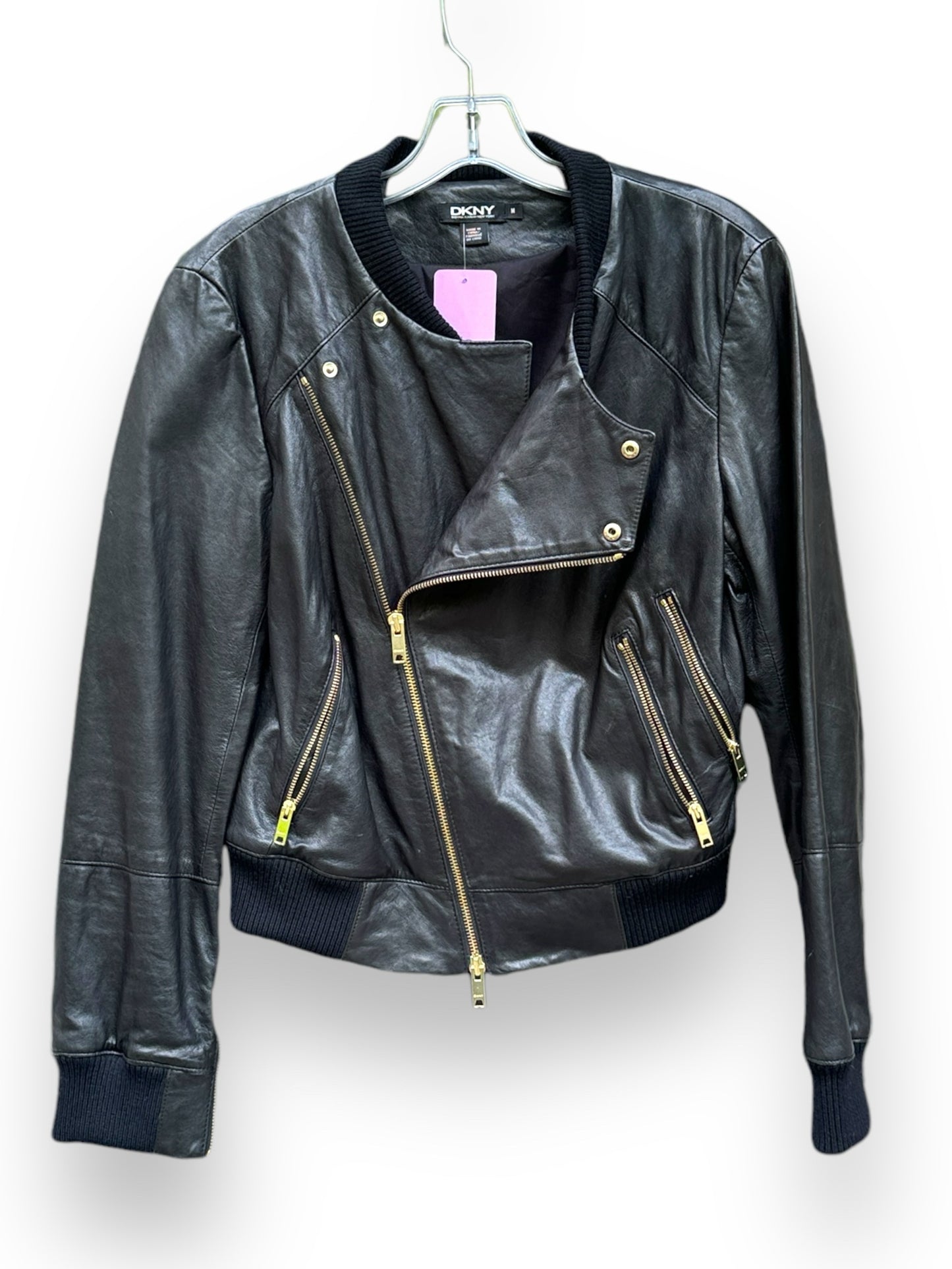 DKNY Size Medium Leather Jacket