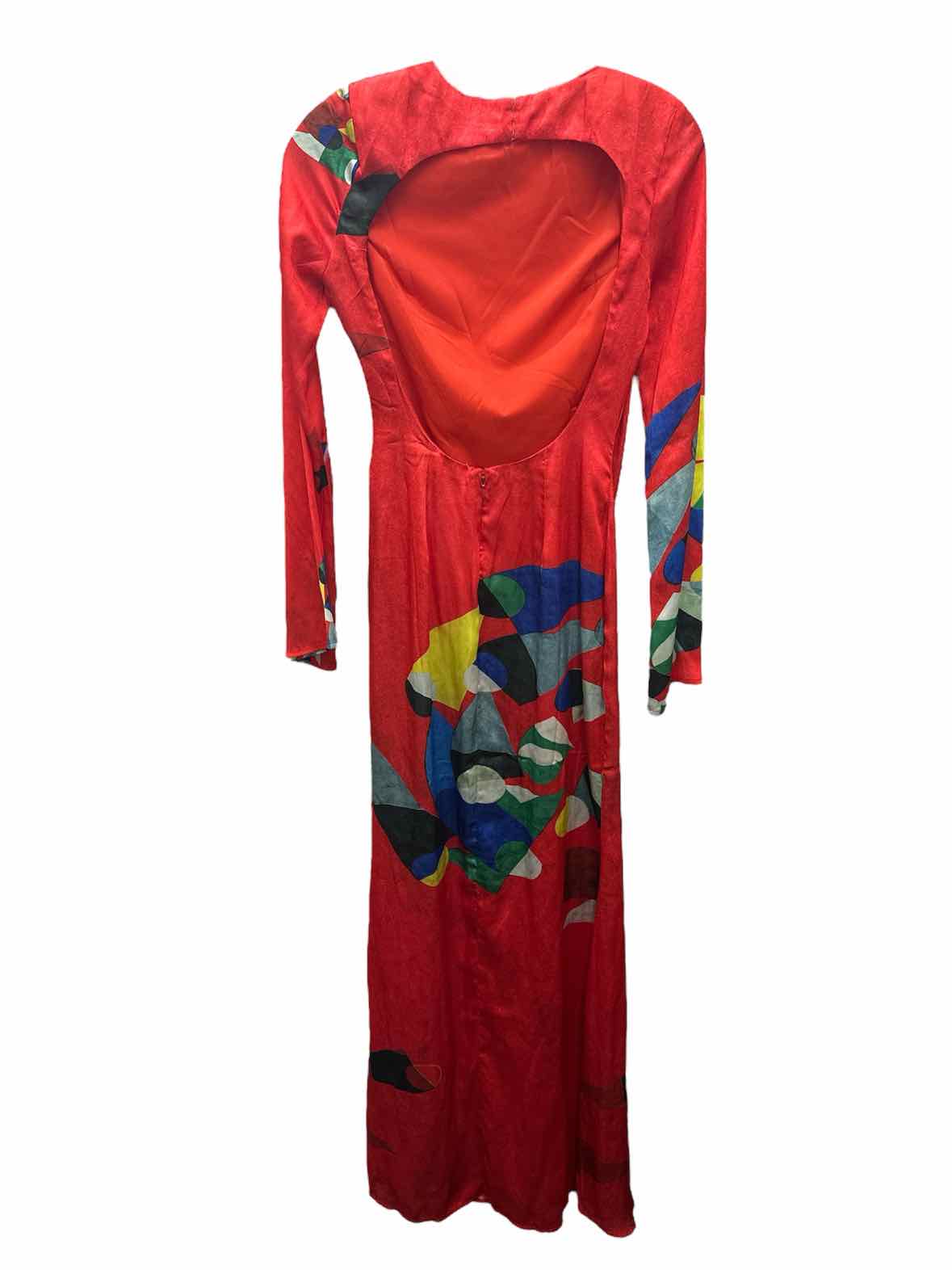 Yllw Size XS Red Print Dress